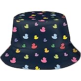 Funny Duck Bucket Hat Fisherman Hat Beach Travel Sun Hat Outdoor Cap for Unisex Men Women