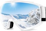 Findway Ski Goggles OTG Anti-Fog UV Protection Silver