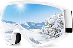 findway OTG Ski Goggles - Over Glasses Snow Snowboard Goggles for Men Women Adult & Youth - Anti-Fog 100% UV Protection