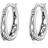 Sterling Silver Hoop Earrings Small Hoop Sun/Leaf/Triangle Huggie Earrings for Women Hypoallergenic