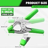 SWANLAKE GARDEN TOOLS 8-Piece 6-Inch Heavy Duty Spring Clamps 2.5-Inch Jaw view 2