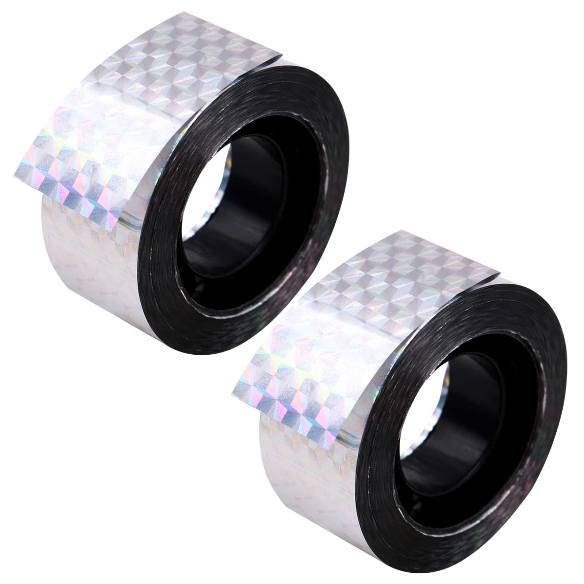 WANGCL 2PCS Bird Scare Tape Bird Repellent and Deterrent Visual Audible Reflective Scare Tape Protect Your Garden Crops from Bird Destroying