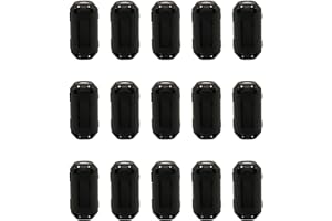 RAOGOODCX 15Pcs 5mm Clip-on Ferrite Ring Core RFI EMI Noise Suppressor Cable Clip for Telephones Tvs Speakers Radio Audio Equipment Noise Suppressor Video Cable Power Cord