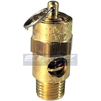 Brass, 1/2\" NPT Industrial Soft Seat Safety Pressure Relief Valve, Made In The USA (135 PSI / 546 SCFM