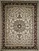 Feraghan/New City Traditional Isfahan Wool Persian Area Rug, 8' x 10', Cream