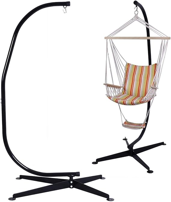 COSTWAY Soporte para Silla Colgante Hamaca Carga hasta 150KG Marco de