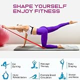 PIYAREY Resistance Bands Set of 3 1.5m Skin-Friendly Eco Bands Multi-Color view 3