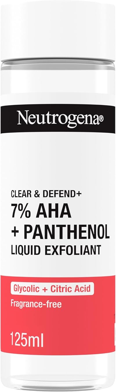 Neutrogena Clear & Defend+ Liquid Exfoliant 125ml AHA 7% Panthenol 0.5%