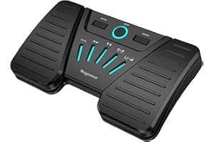 Wegrower Wireless Page Turner Pedal for Musical Instruments，Portable Bluetooth Foot Pedal, Silent Rechargeable Music Page Turner with Anti-Slip Rubber for iPad, Tablets, Phone