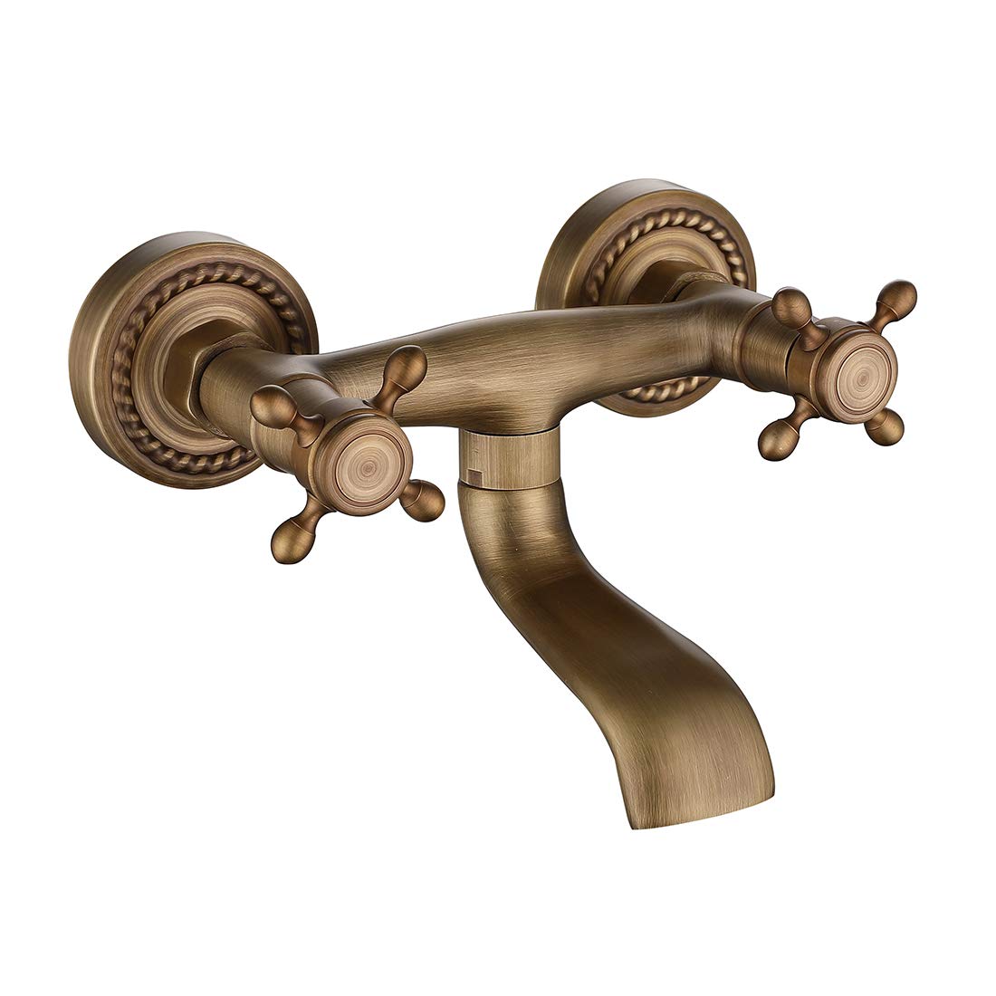 SJQKA Antique Copper Bathtub Faucet In-Wall Embedded Hot/Warm Faucet Faucet Black Kitchen Faucet