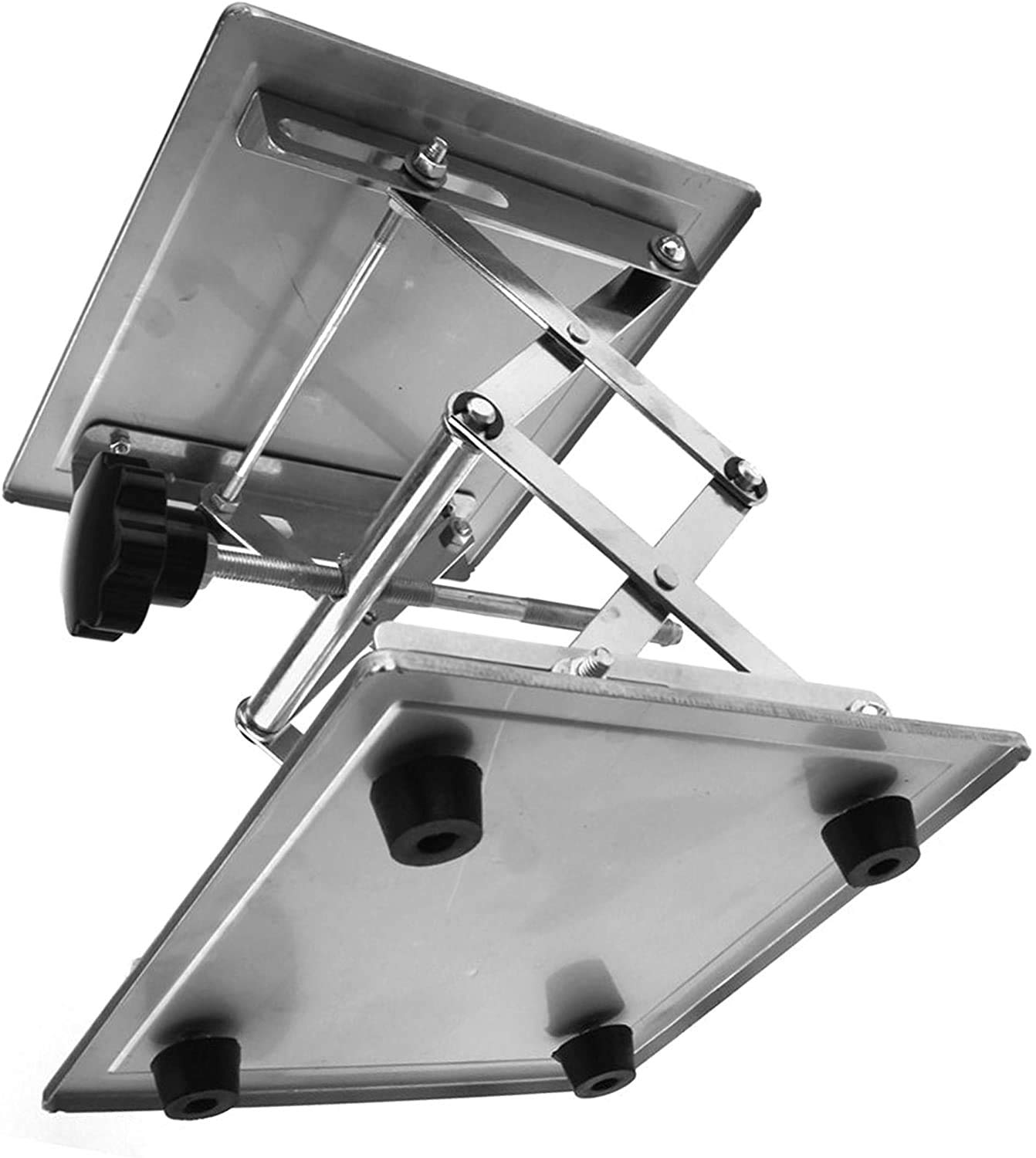 HeyWin Lab Jack Stand 200mmx200mm,Lift Tables,Made of Stainless Steel,for Raising or Lowerring Router,Laser,Cupboard,Photo Subjects - Image 3