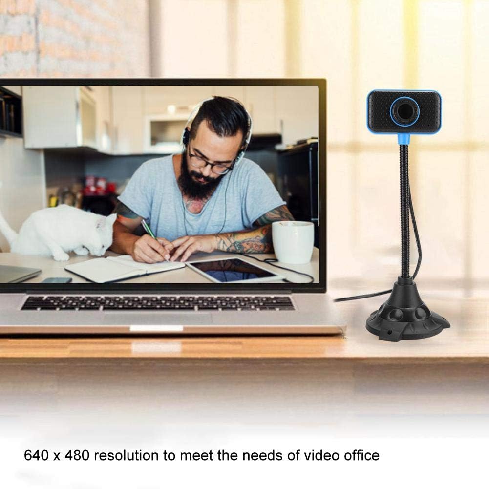 PUSOKEI Video Conference Camera, Webcam 640 x 480 HD Webcam Long Pole Camera Fits for for Network Live Computer Office Supplies - Image 3