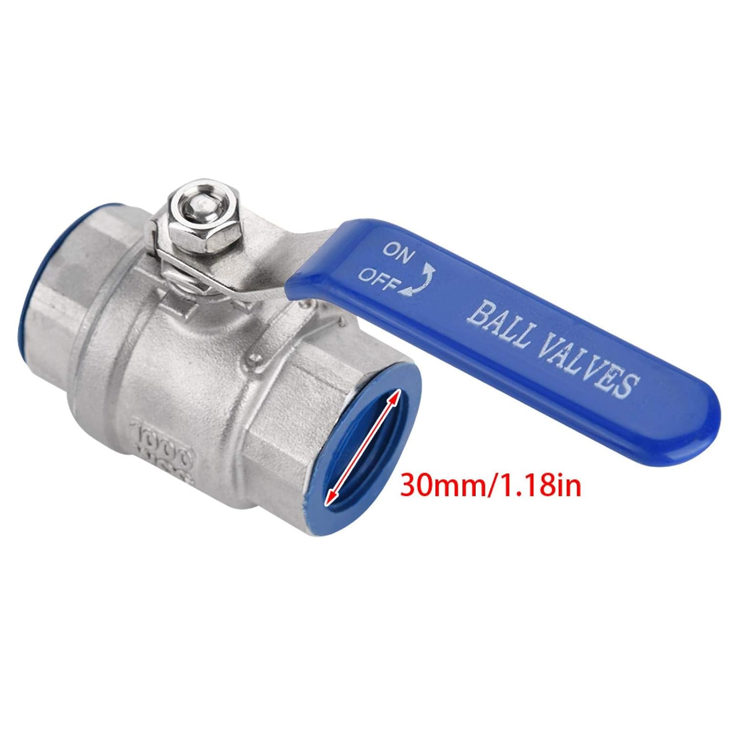 thumbnail image 2 of SFI 1-1/2 Inch 1000 NPT Full Port 316 Stainless Steel Ball Valve - 2PC Design SVF150 2 of 3
