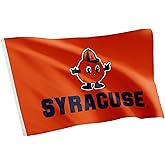 Desert Cactus Syracuse University SU Flag - 3 x 5 Feet Orange Banner, Indoor/Outdoor Durable Fabric, 100% Polyester Design (Style 5)