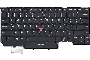 KBRPARTS Replacement Keyboard Compatible with Lenovo ThinkPad X1 Carbon Gen 6th 2018 Type 20KH 20KG, Thinkpad X1 Carbon Gen 5th 2017 Laptop with Backlit US Layout P/N: 01ER623 01ER664 01ER705