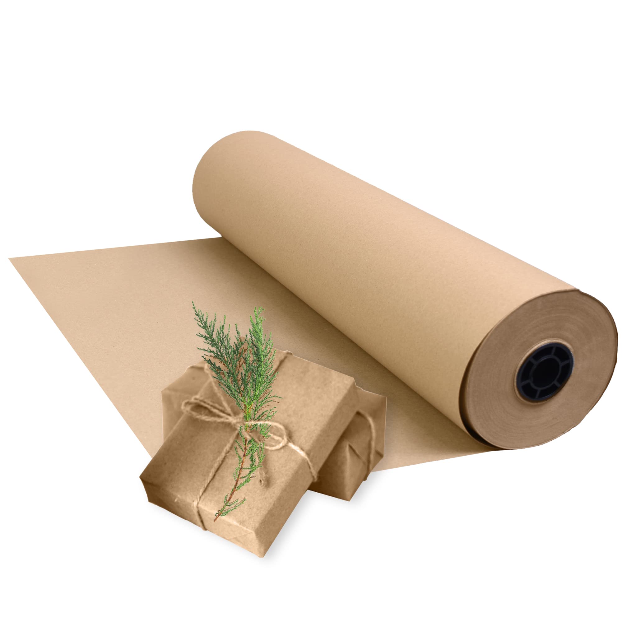 Triplast Brown ECO Kraft Paper (750mm x 100m) - Eco-Conscious & Recyclable - Multipurpose Wrapping Paper Roll with a Premium & Rustic Finish - Ideal for Gift Wrapping, Parcel Packing, Arts & Craft