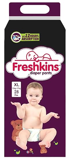 Freshkins Diaper Pants, Extra Large, 28 Unit