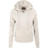 Design by Olivia Women's Fleece Zip Up Hoodie Long Sleeve Active Sweatshirt Jacket S-3X Plus Size