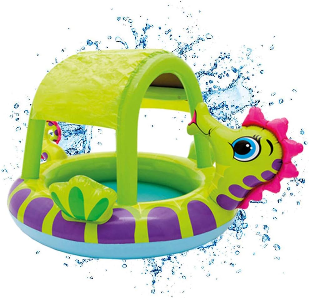 baby paddling pool with sunshade