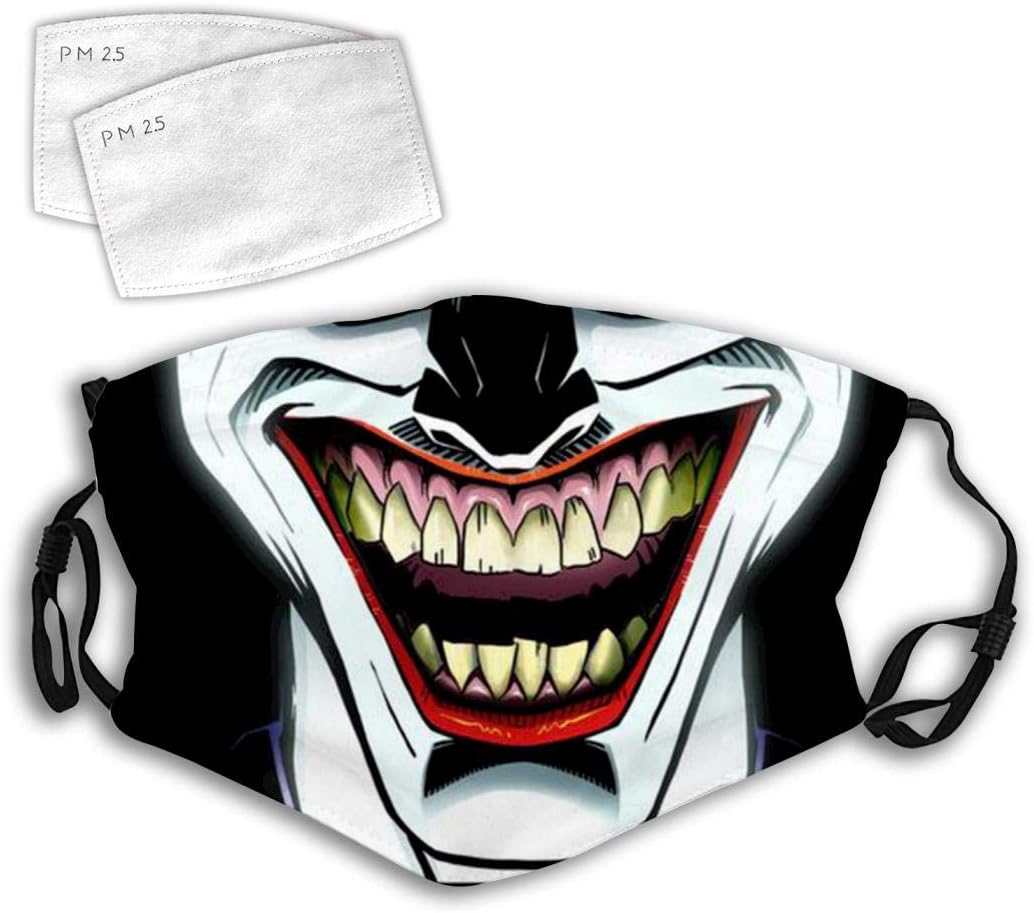KOxxcap Devil Mouth Smile Unisex Facial Decoration Anti Dust Mouth Protective Cover Adjustable Earloop