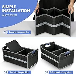 WINHUNT Car Trunk Organizer - Reinforced