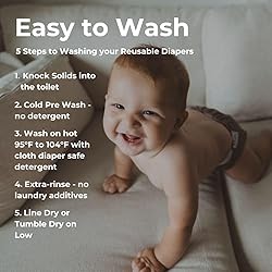 Nora's Nursery Cloth Diapers 7 Pack with 7 Inserts