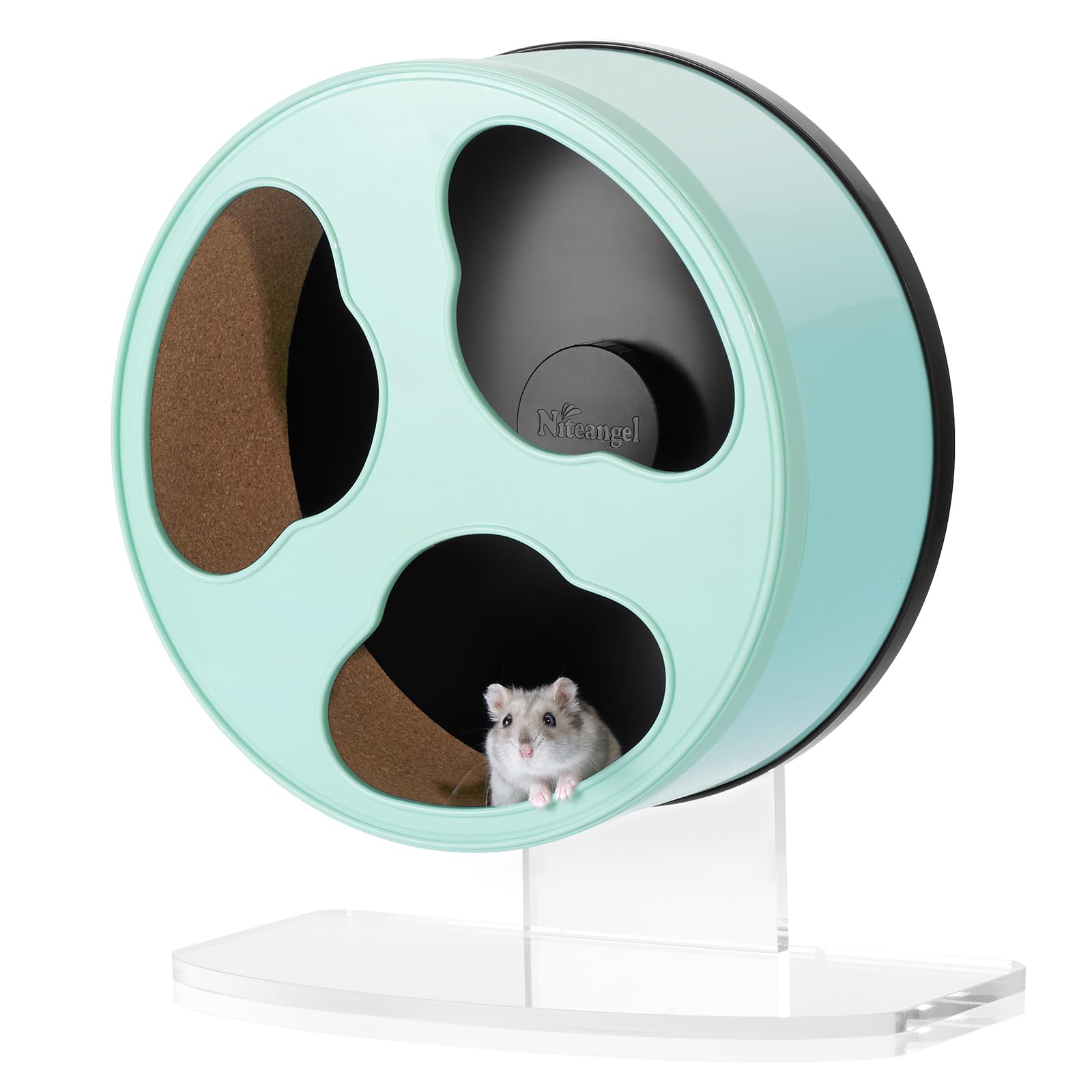 Photo 1 of Niteangel Quiet Hamster Exercise Wheel - Clouds Series Hamster Running Wheels for Dwarf Syrian Hamsters Gerbils Mice or Other Small Sized Pets