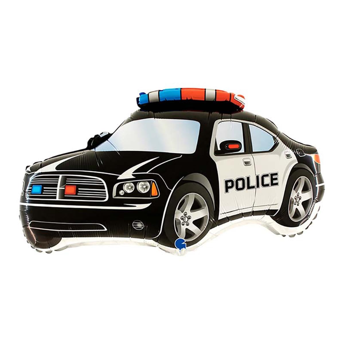 Toyland 37" Black Police Car Supershape Foil Balloon - Boys Birthday Balloons