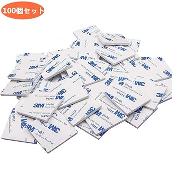 Amazon 100点セット 両面テープ 壁用 剥がせる 強力 壁ポスターフック 家庭用 Diy工具 業務用 Kungfu Mall 作業 用両面テープ 産業 研究開発用品 通販