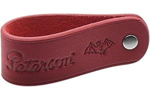 Peterson Dracula Genuine Leather Tobacco Pipe Stand For Smoking Pipes, Holder For One Briar, Minimalist Display (Red)
