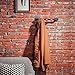 MyGift 3-Hook Industrial Style Wall-Mounted Pipe and Spigot Handle Coat Hanger