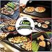 Kase Best Accessory BBQ Grill Mat & Baking Mats-100% Nonstick Reusable (Set of 5) 15.75 x 13 Inch - FDA-Approved - Works on Gas, Charcoal, Electric Grill
