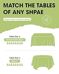 Pureegg Plastic Table Cloth Disposable 10