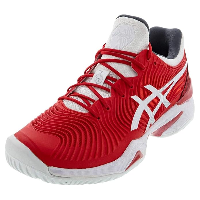 ASICS Men's Court FF Novak Tennis Shoes (Classic Red/White, 15) Buy