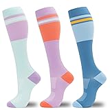fenglaoda Compression Socks for Women Men 3 Pairs