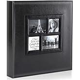 Ywlake Photo Album 4x6 500 Pockets Photo, Extra Large Capacity Family Wedding Picture Albums Holds 500 Horizontal and Vertical Photos Black