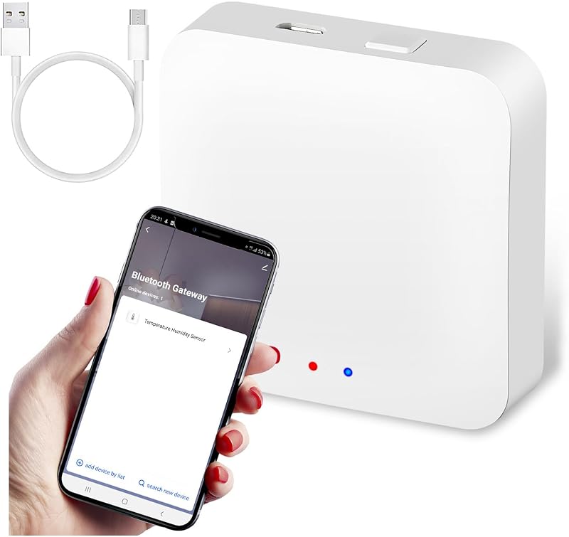 TenixLox Tuya Gateway Bluetooth Smart Home Hub for Remote Door Lock Control