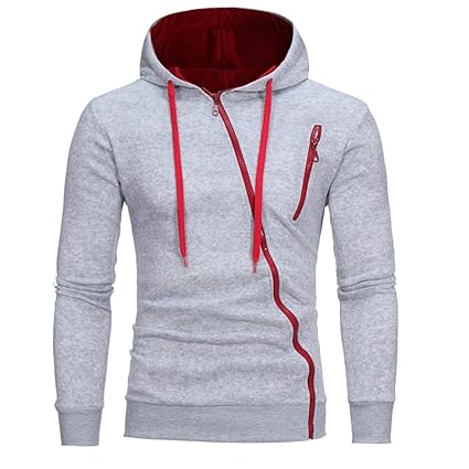 VEMOW Sommer Herbst Herren Langarm Casual Business Hoodie Kapuzenpullover Tops Jacke Mantel Outwear