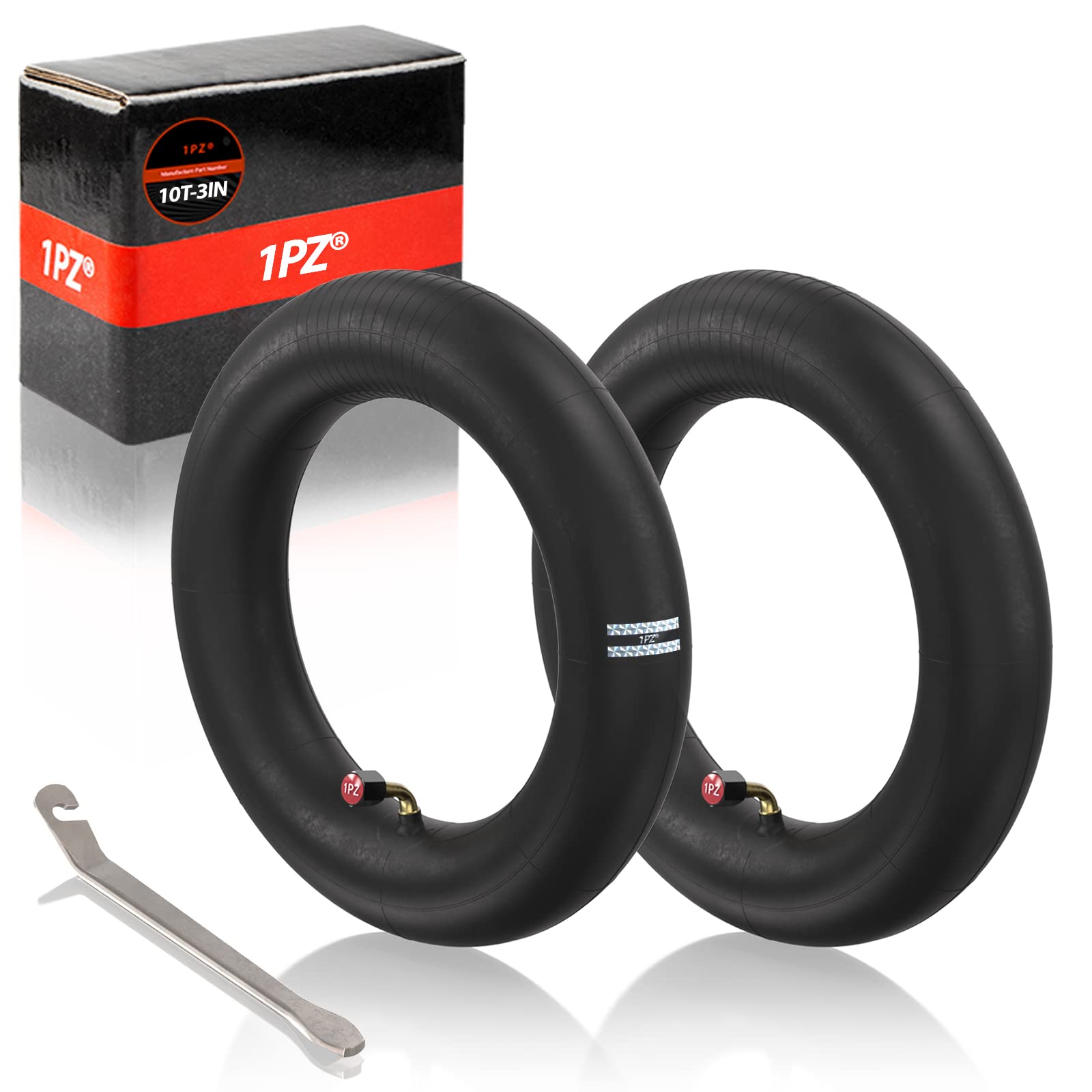 1PZ 10T-3IN 10x3.0 80/65-6 (255×80) Inner Tube with 90° Valve Replacement for Kugoo M4/M4 Pro Electric Scooter Dualtron Zero 10X/Kaabo Wolf Warrior/Kaabo Mantis 10