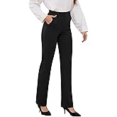 SOOWOT Women’s Dress Pants 27"/29"/31" 2025 Fall Straight Leg Yoga Pants, Stretchy Slacks for Work Business with Pockets