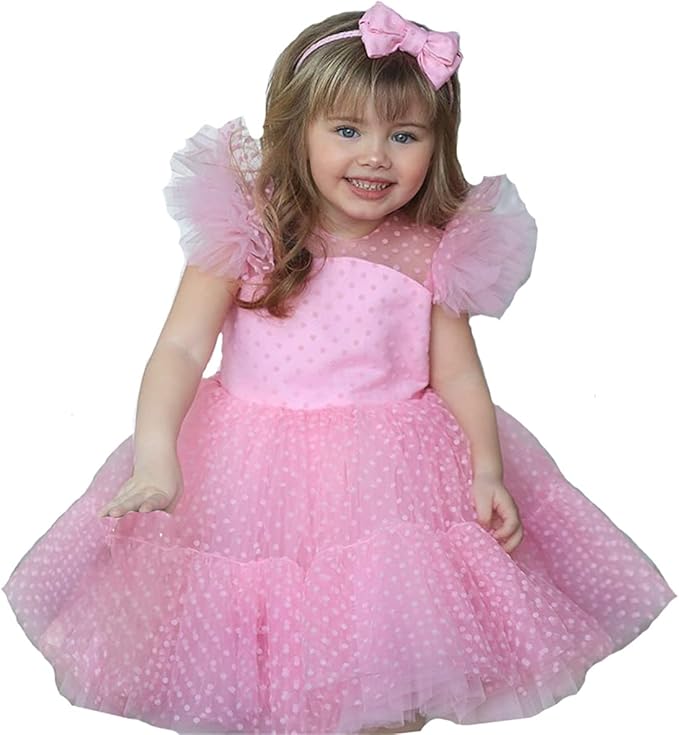 Amazon Co Jp Owieow ベビー 赤ちゃん ドレス キッズ 女児 フォーマル ドレス 女の子 子供 ドレス 可愛い ふんわり チュール ワンピース 誕生日 プレゼント ピアノ 発表会 結婚式 ドレス お宮参り 七五三 記念撮影用 80 140cm 服 ファッション小物