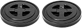 Daowwui 5 Gallon Black Plastic Screw Seal Lids for Bucket 2 Pack view 6