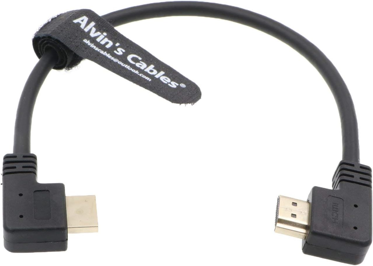 Alvin's Cables Z Cam E2 L Shape 4K 60P HDMI Cable for Atomos Shinobi Ninja V Monitor Portkeys BM5 Right Angle to Right Angle High Speed HDMI Cord 30CM - Image 3