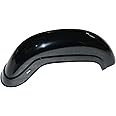 AEspares Fits Royal Enfield Classic 350cc Rear Mudguard Fender Steel Plane Black