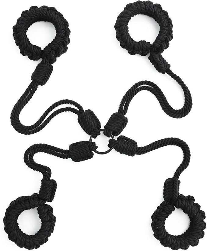 Soft Cotton Rope Handcuffs Ankle Cuffs Adjustable Handcuffs