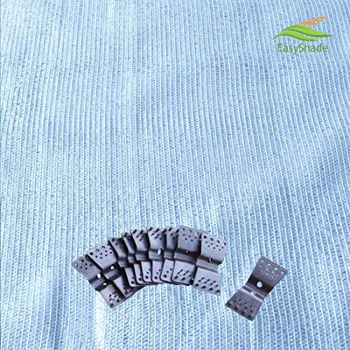 EasyShade 80% Heavy Duty Sunscreen White Shade Cloth UV Fabric (14ft x 24ft)