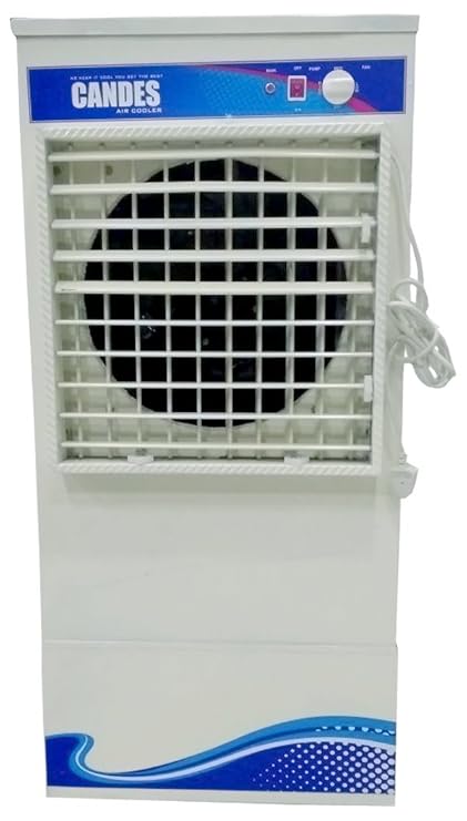 Candes Metal Body Ice Desert Air Cooler with Cooling Chamber(Ivory, 55L)