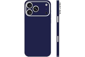 Skin Wrap for iPhone 17 Pro Max, Protective Film Vinyl Decal Stickers Cover for Phone Back, Camera, Frame (Dark Blue)