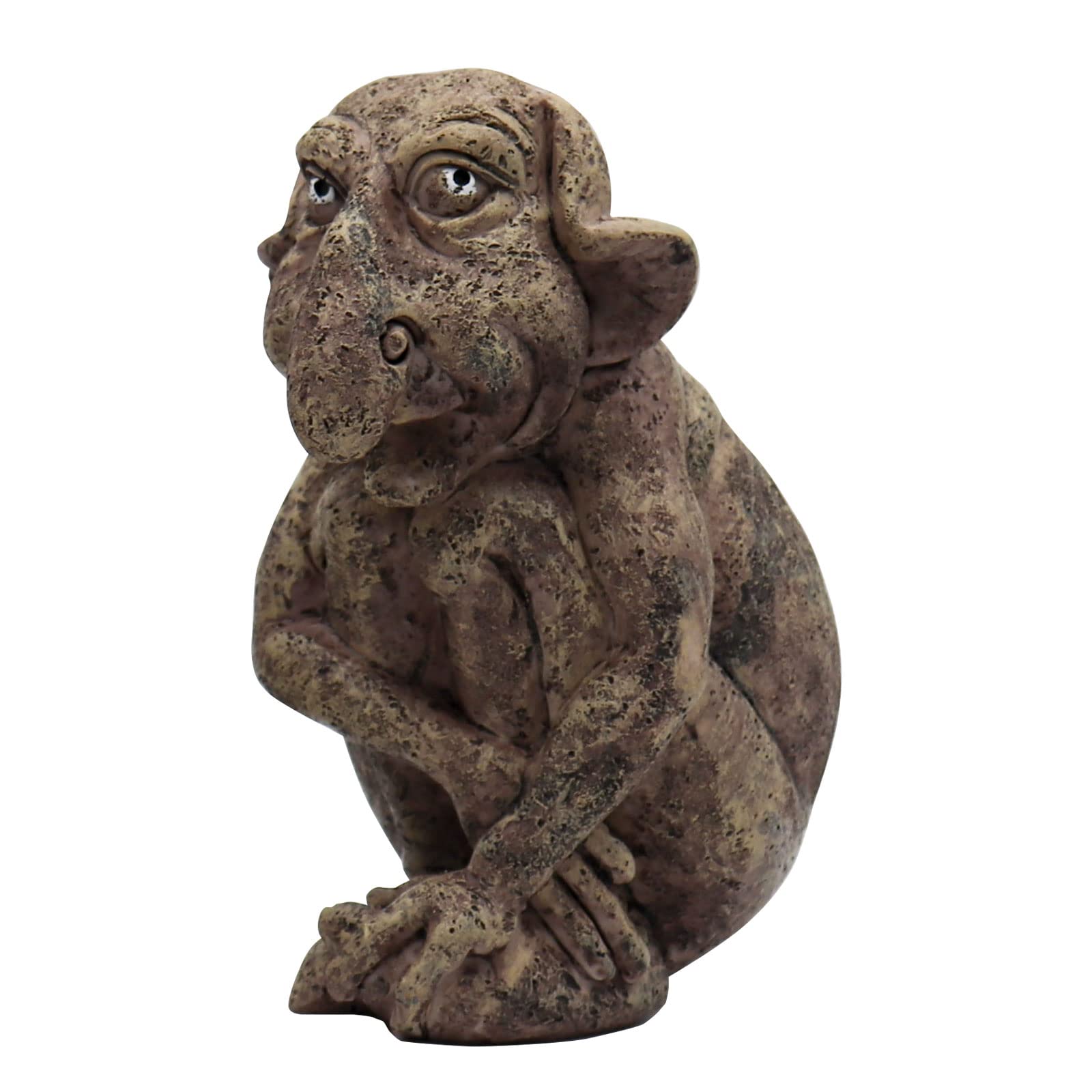 Dnoifne Gargoyle Sculpture, Gothic Sculpture, Troll Resin Crafts, Gargoyle Resin Crafts, Home Decor Ornaments, Outdoor Garden Ornaments 6.7 Inches/17 CM