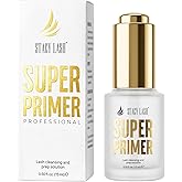 Stacy Lash Primer for Lash Extensions | Super Primer/Cleanser 15ml | Eyelash Extension Primer | Protein Oil Remover | Increase Adhesive Bonding Power Retention | Professional Lash Supplies